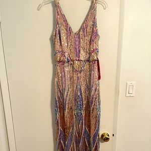 Sequin floor-length dress